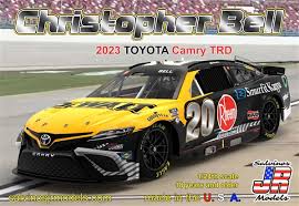 SALVINOS JR MODELS 1/24 Christopher Bell 2023 NASCAR Toyota Camry TRD Race Car (Primary Livery) (Ltd Prod)