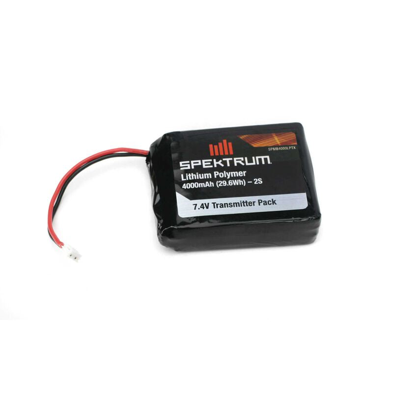 Spektrum 7.4V 4000mAh 2S LiPo Transmitter Battery