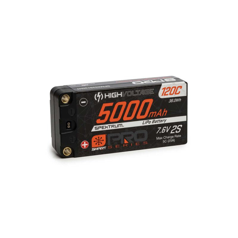 5000mah 2s 7.6v Smart Pro Race HV Lipo 120c