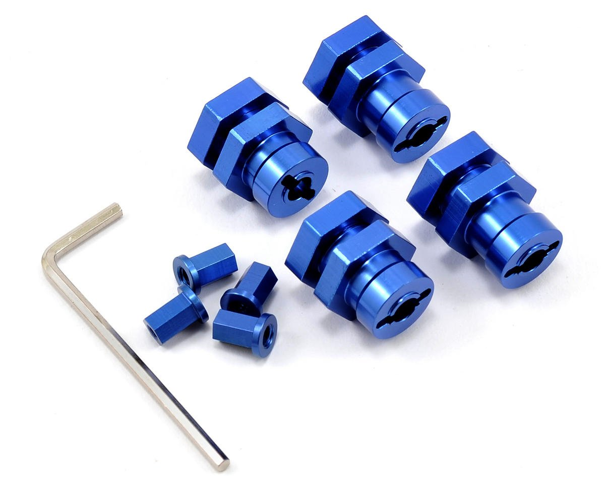 ST Racing Concepts 17mm Hex Hub Conversion Kit for Traxxas Slash/Stampede/Bandit (Blue)