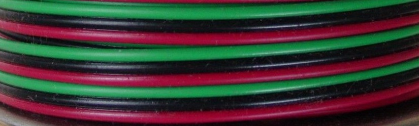 3-Conductor Wire Red-Green-Black 16' (Bag)