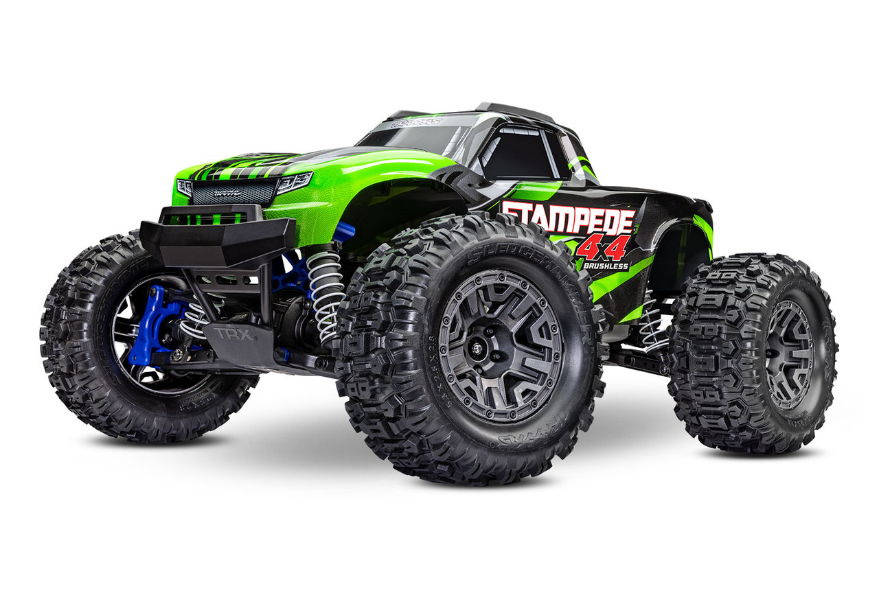 Traxxas Stampede 4X4 BL-2s: 1/10 Scale 4WD Monster Truck, Green