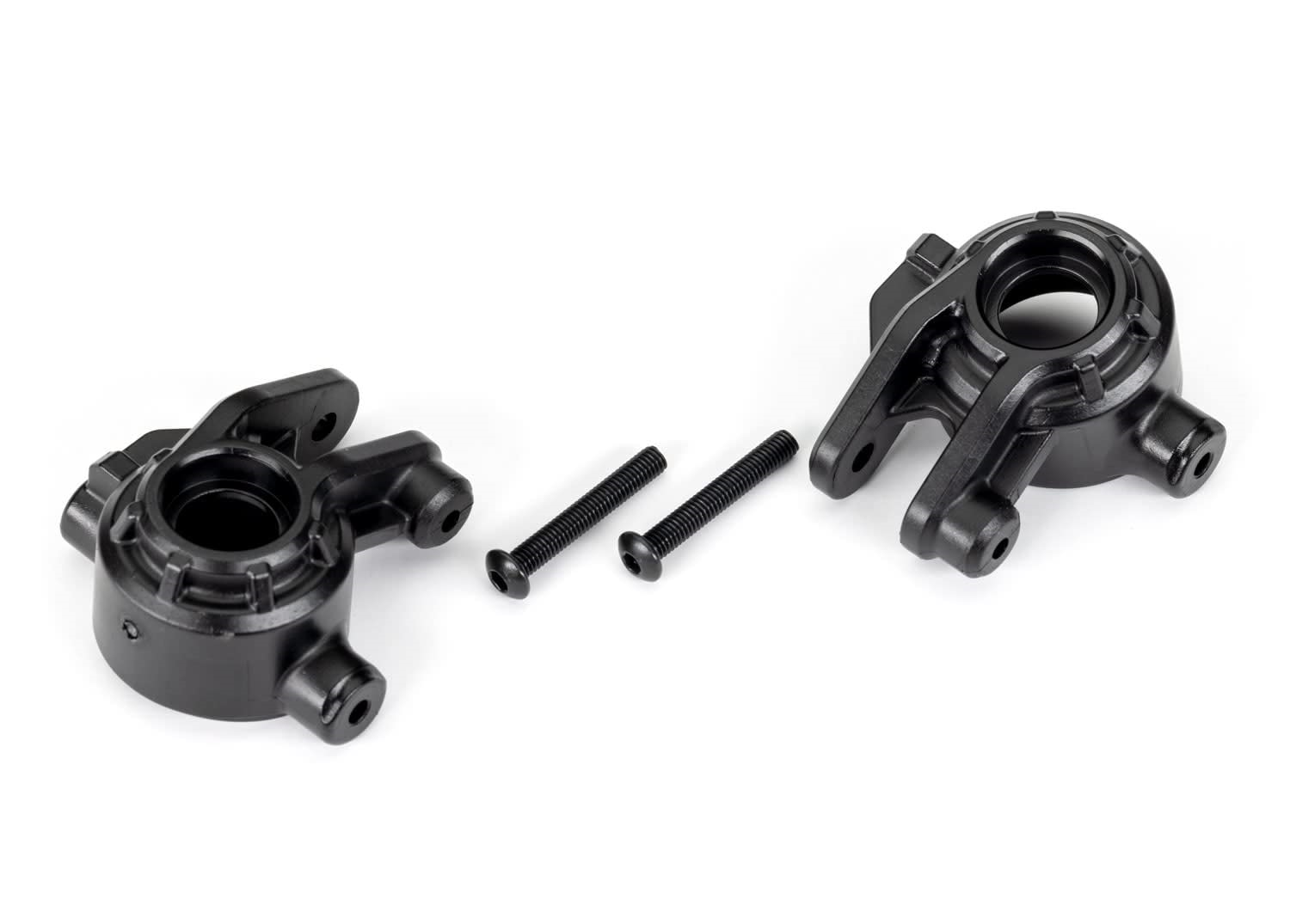 Traxxas Hoss/Rustler/Slash 4x4 Extreme Heavy Duty Steering Blocks (Black) (2)