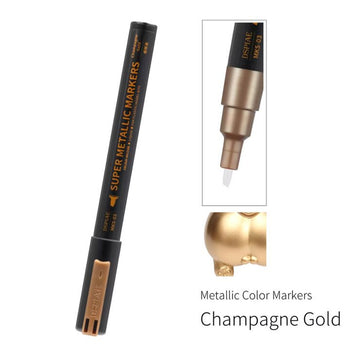 Super Metallic Champagne Gold Dual Tip Marker