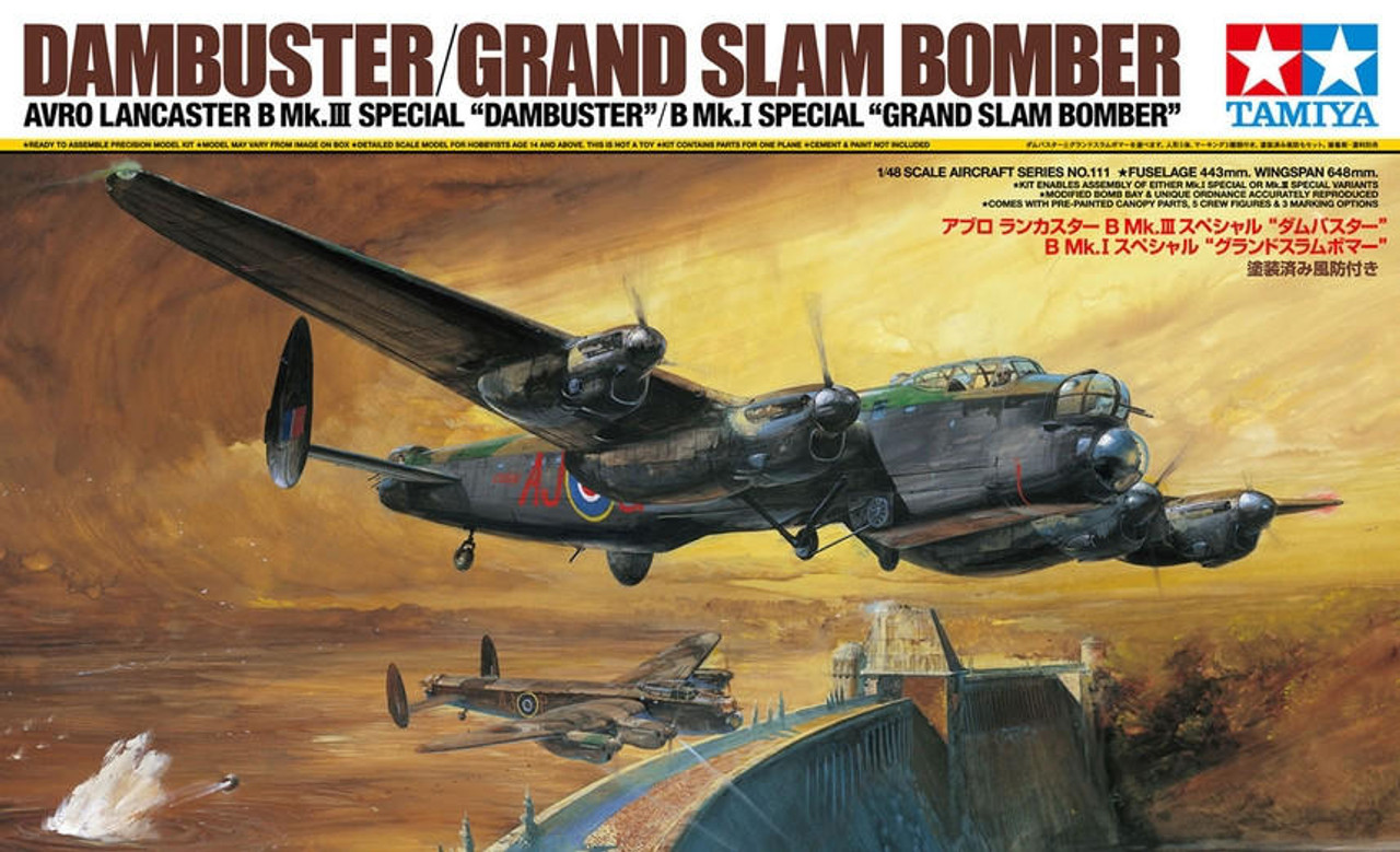 Tamiya 1/48 Avro Lancaster B Mk.III "Dambuster" Model Airplane Kit