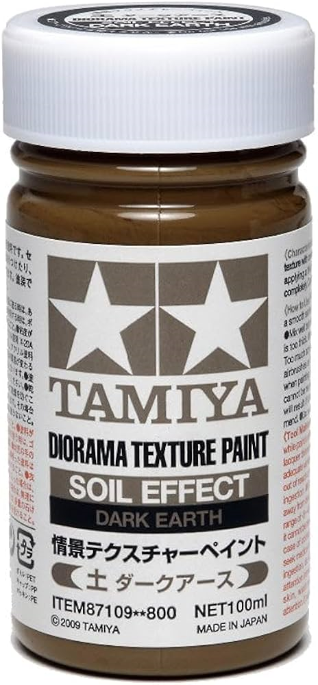 Tamiya Dark Earth Soil Effect Diorama Texture Paint (100ml)