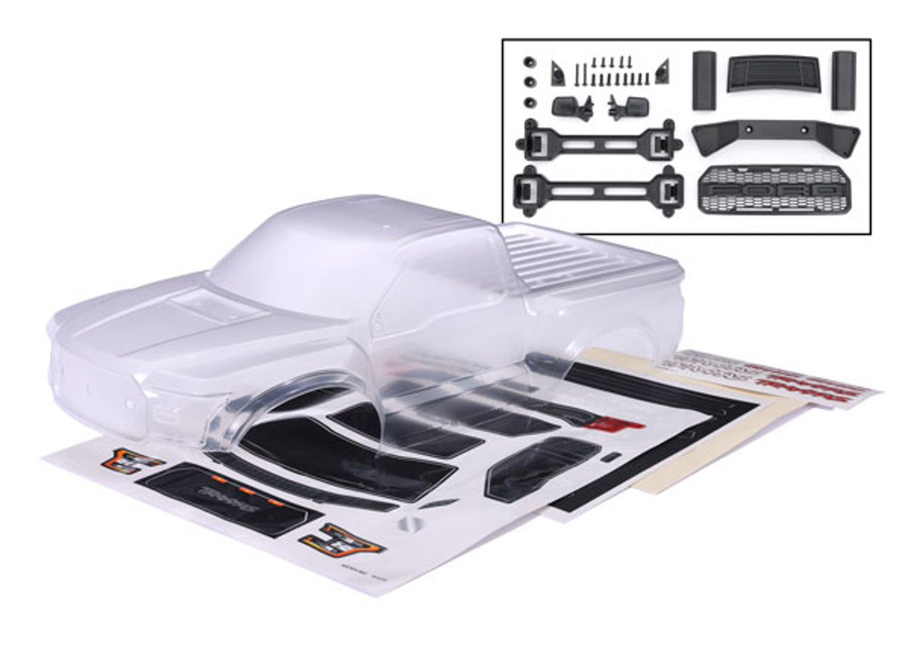 Traxxas 5916 Body, 2017 Ford Raptor, heavy duty (clear, requires painting)