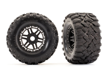 Traxxas Maxx 2.8" All-Terrain Pre-Mounted Tires (2) (Black)