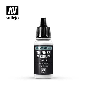 Vallejo Thinner Medium Acrylic Resin 17ml VLJ-524