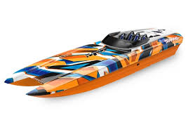 Traxxas DCB M41 Widebody 40" Catamaran High Performance 6S Race Boat (Orange) w/TQi 2.4GHz Radio & TSM