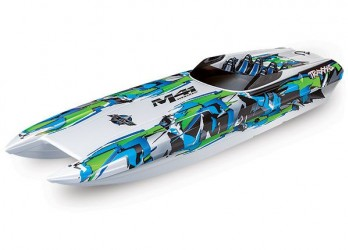 Traxxas DCB M41 Widebody 40" Catamaran High Performance 6S Race Boat (Green) w/TQi 2.4GHz Radio & TSM