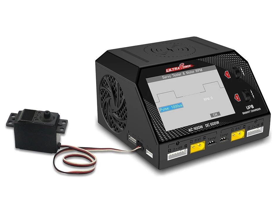 Ultra Power UP8 AC 400W/ DC 600W Dual Channel Charger Discharger Tester