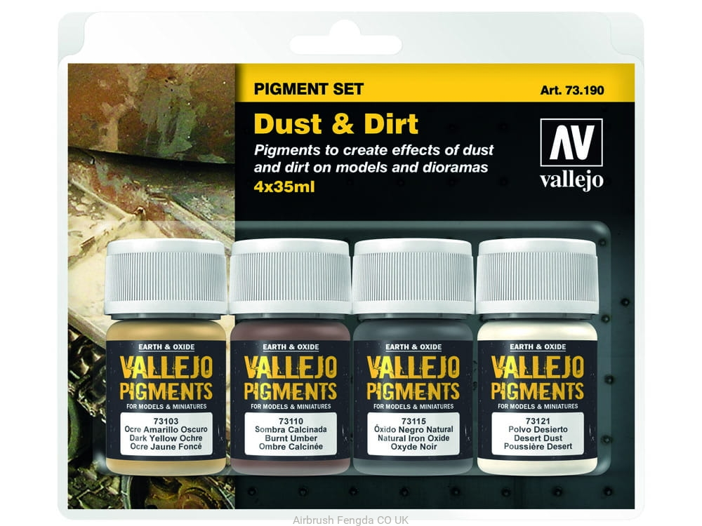 Vallejo Pigments Set 73190 Dust & Dirt (4)