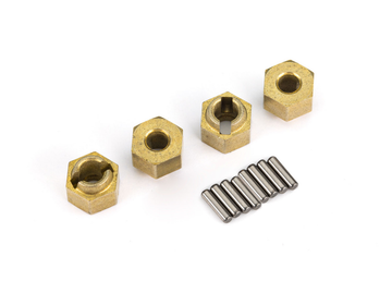 Traxxas TRX-4M Brass Wheel Hexes (4) (4g)