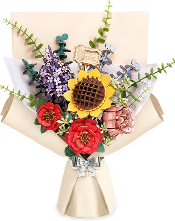 Flowers Bouquet Wooden Puzzle
