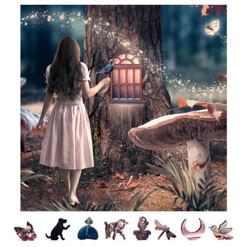ZenChalet Puzzles - Fairy Tale Wooden Puzzle, 500 Pcs