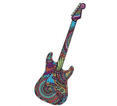 ZenChalet Puzzles - Guitar Wooden Puzzle, 200 Pcs
