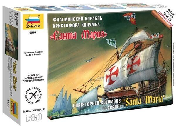 Zvezda 1:350 Santa Maria Plastic Model Kit