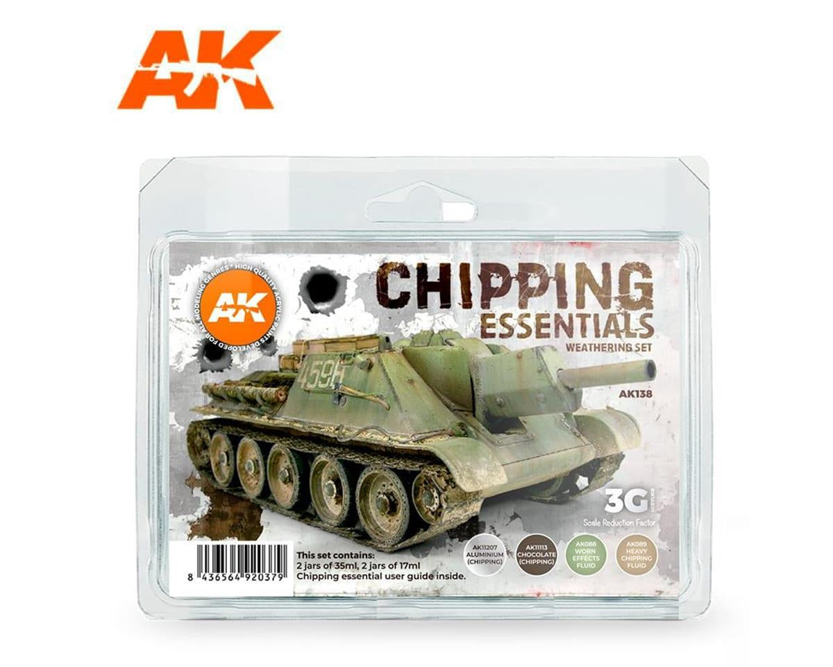 AK INTERACTIVE Chippng Essentials Weathring Acrylic Set