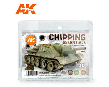 AK INTERACTIVE Chippng Essentials Weathring Acrylic Set