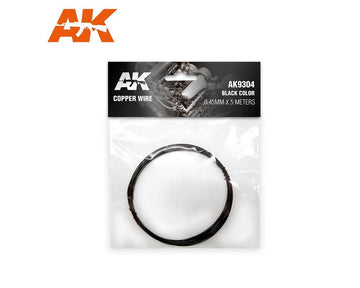 AK INTERACTIVE Copper Wire 0.45Mm X 5 Meters Black