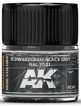 Schwarzgrau Black Grey RAL7021 Acrylic Lacquer Paint 10ml Bottle