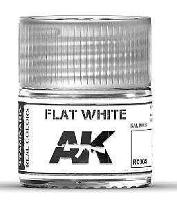 Flat White Acrylic Lacquer Paint 10ml Bottle