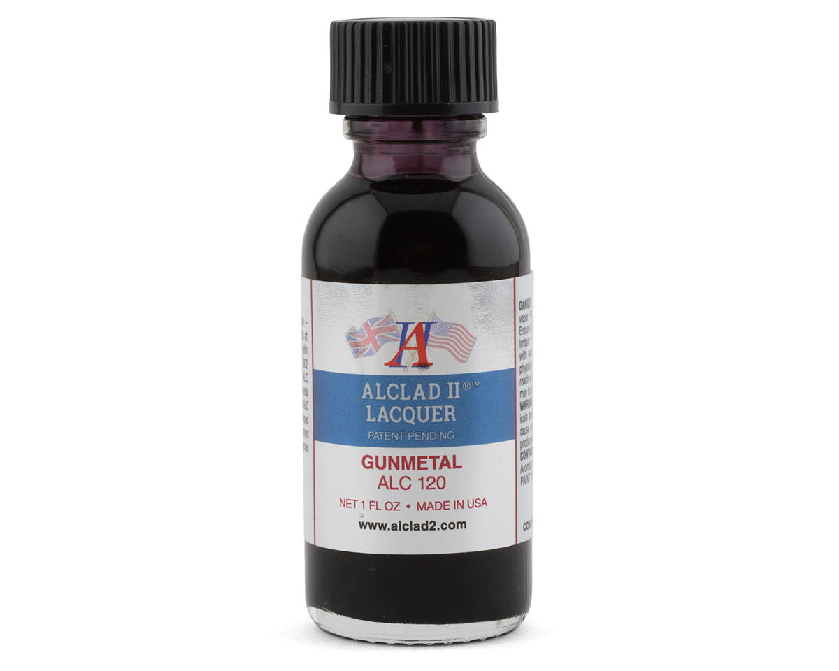 Alclad II Lacquers Lacquer Airbrush Paint (Gun Metal) (1oz)