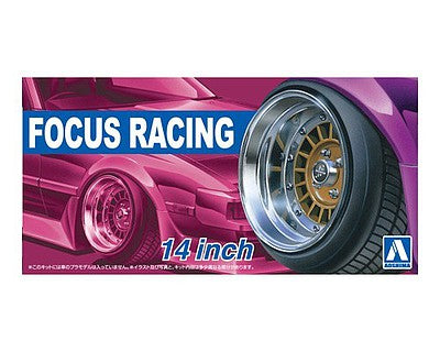 1/24 Focus Racing 14" tire & wheel set (4)