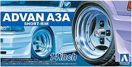 1/24 Advan A3A Short Rim 14" Tire & Wheels