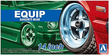 1/24 Equip Short Rim 14" Tire& Wheel Set