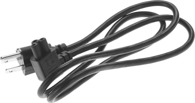 1M AC Charger Power Cord US To IEC 320 C5 Angle