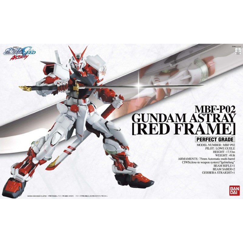 1/60 Scale Gundam Seed Astray Red Frame PG Plastic Model Kits by Bandai