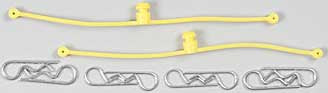 DuBro Body Klip Retainers w/Body Clips (Yellow)