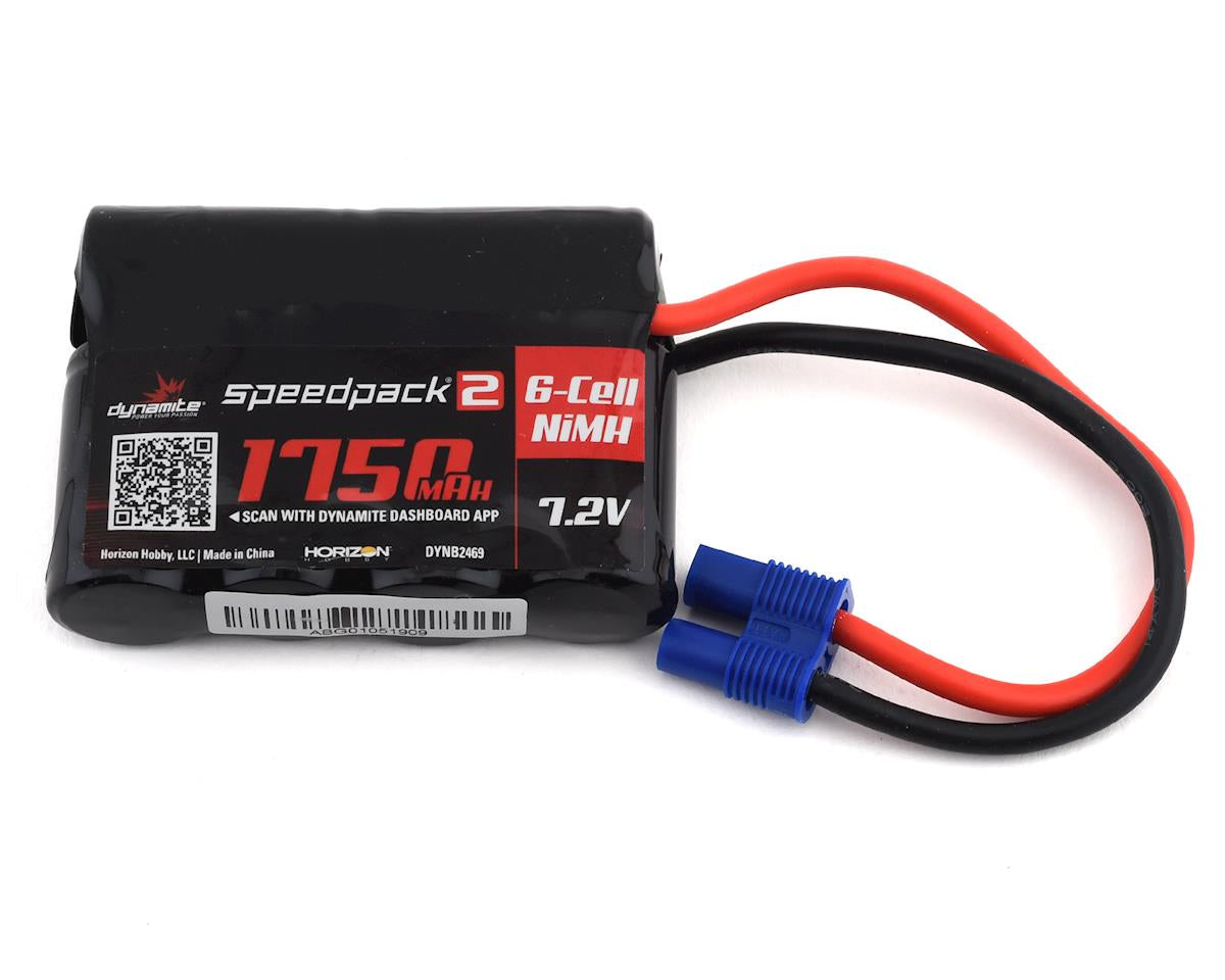 Dynamite Speedpack2 6-Cell 7.2V NiMH Battery Pack w/EC3 Connector (1750mAh)