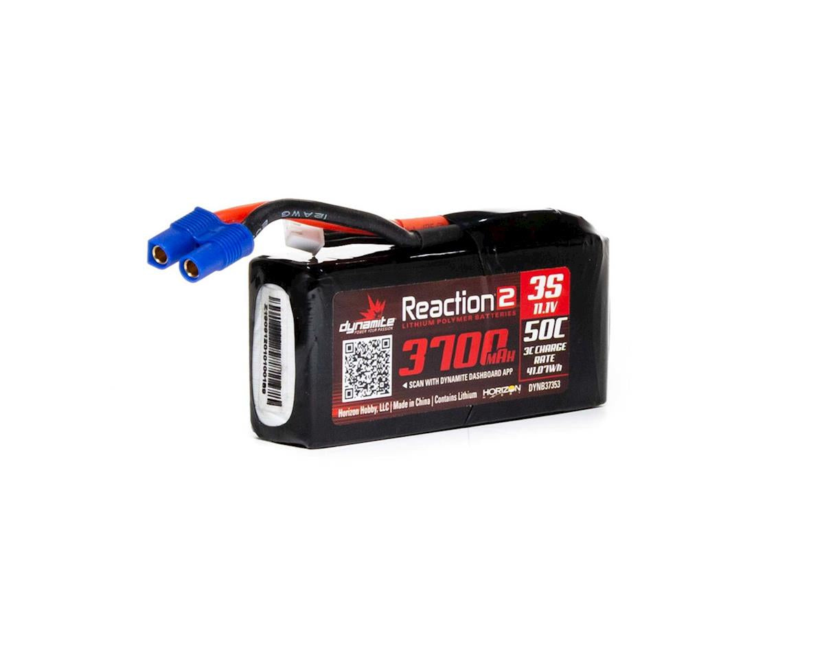 Dynamite Reaction 2.0 3S 50C Hardcase LiPo Battery w/EC3 (11.1V/3700mAh)