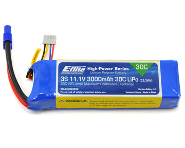 EFlite 3S LiPo Battery Pack 30C (11.1V/3000mAh) w/EC3 Connector