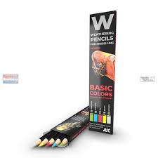 AK Interactive 10045 BASIC COLORS Pencil Set
