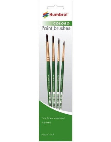 HMB-4050 COLORO PAINT BRUSHES SIZES 00, 1, 4, 8
