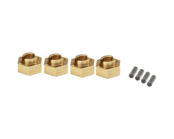 Hot Racing Axial SCX24 Brass 7mm Wheel Hex Hub (4) (1g)