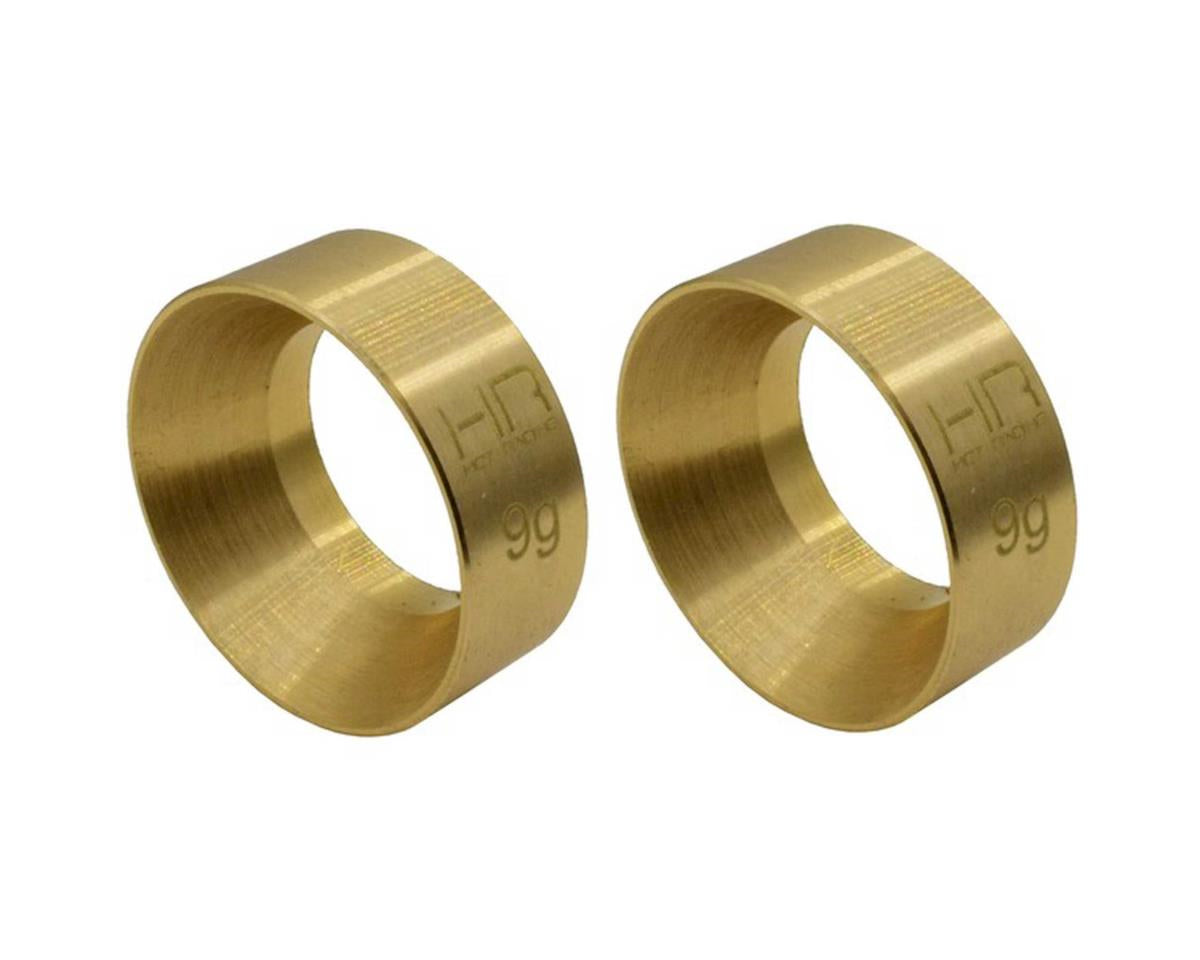 Hot Racing Axial SCX24 Brass KMC Machete Wheel Weights (2) (9g)