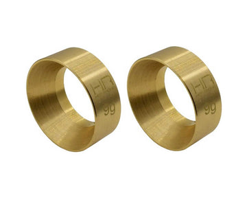 Hot Racing Axial SCX24 Brass KMC Machete Wheel Weights (2) (9g)