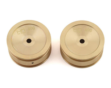 Hot Racing Axial SCX24 Brass Wheel (2) (40g)