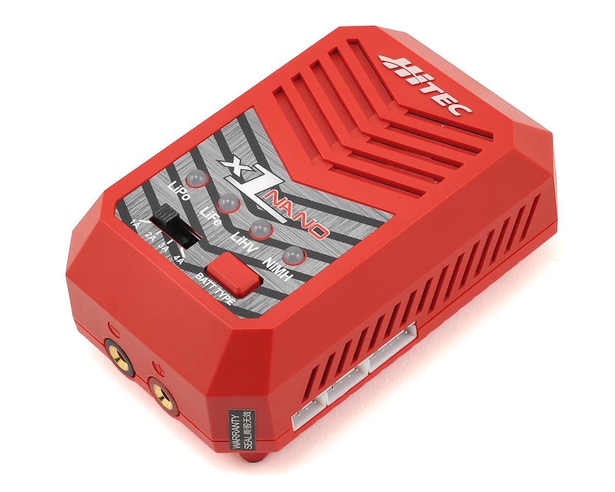 Hitec X1 Nano LiPo/LiHV/NiMH AC Battery Charger (4S/4A/50W)