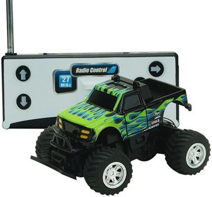 R/C Baja Racer- Black & Green Flames