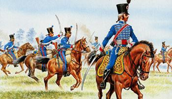 1/72 Napoleonic War 1806-07- French Hussars (17 Mtd)