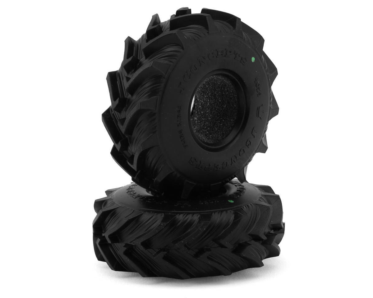 JConcepts Fling Kings 1.0" Micro Crawler Tires (63mm OD) (2) (Green)