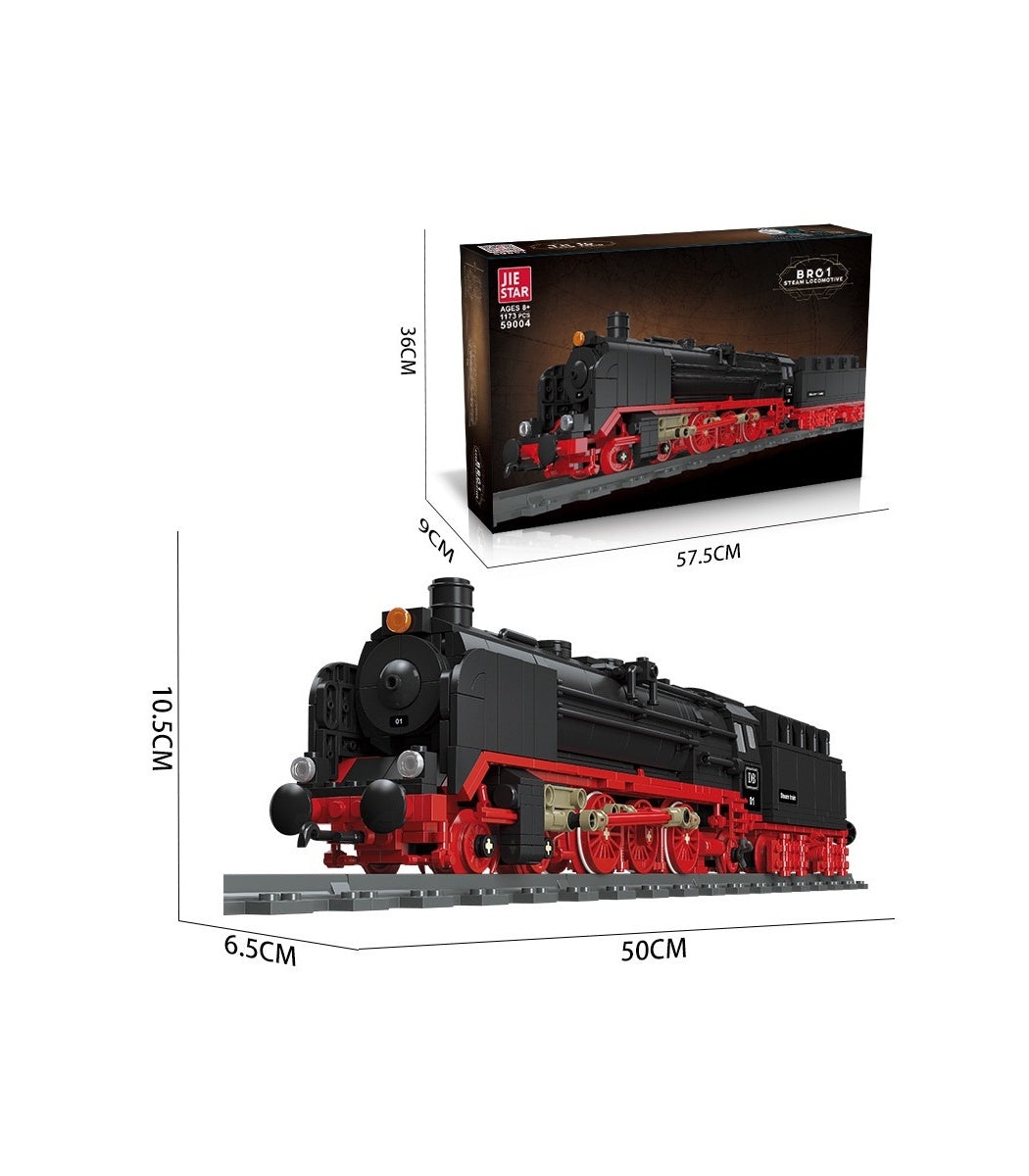 JIE STAR 59004 Urban Transport Series German BR01 Steam Train Building Bricks Toy Set