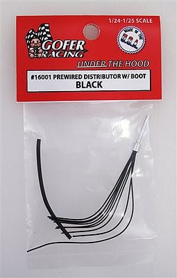 1/24-1/25 Black Prewired Distributor w/Aluminum Plug Boot Material 16001