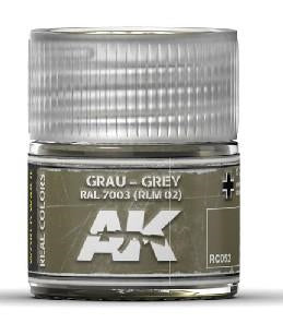 Real Colors: Grey RAL7003 RLM02 Acrylic Lacquer Paint 10ml Bottle